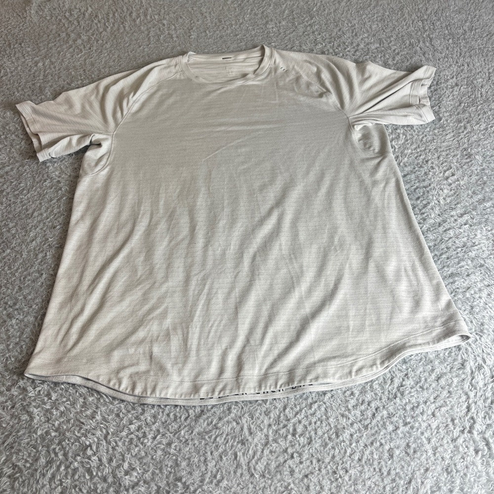 Lululemon Metal Vent Tech Short Sleeve Shirt Grey Better Each Day Mens XL - Picture 1 of 8